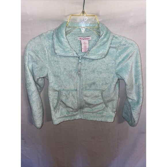 Tommy Bahama Other - Tommy Bahama Girls Fleece Jacket Size 6-7 Years Mint Green Outdoors School